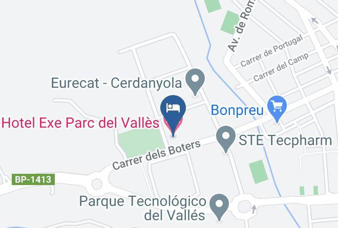 Hotel Exe Parc Del Valles Map