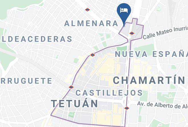 Exe Plaza Madrid Map