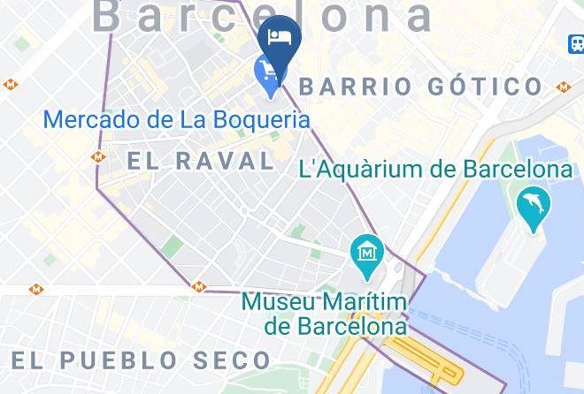 Barcelona - Hotel Exe Ramblas Boqueria Maps