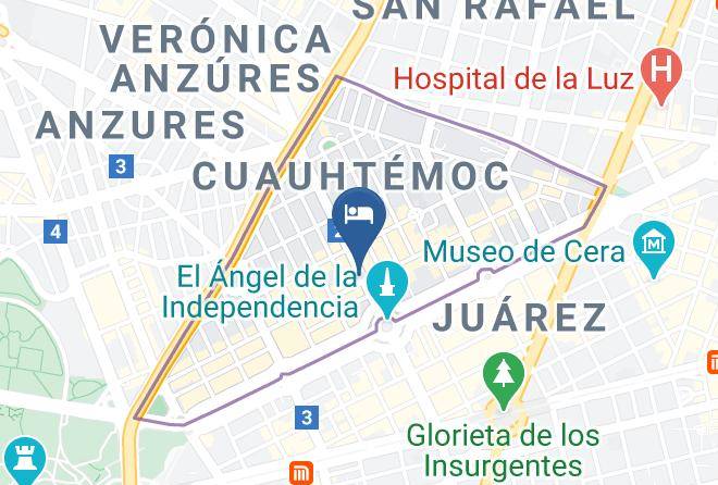 Cuauhtemoc - Hotel Exe Suites San Marino Maps