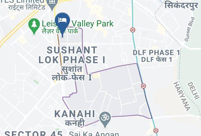 Gurgaon - Hotel Exotica Maps