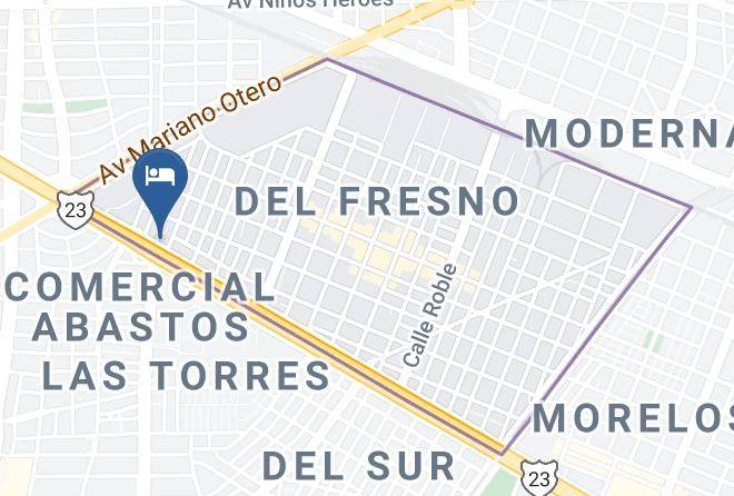 Guadalajara - Hotel Expo Abastos Maps