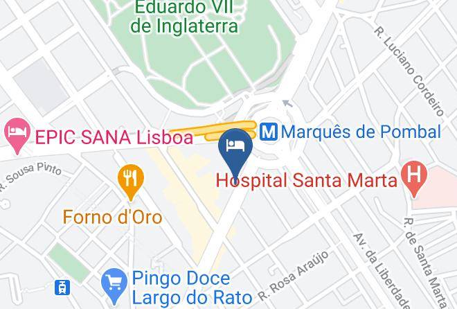 Lisbon - Hotel Expo Astoria Maps