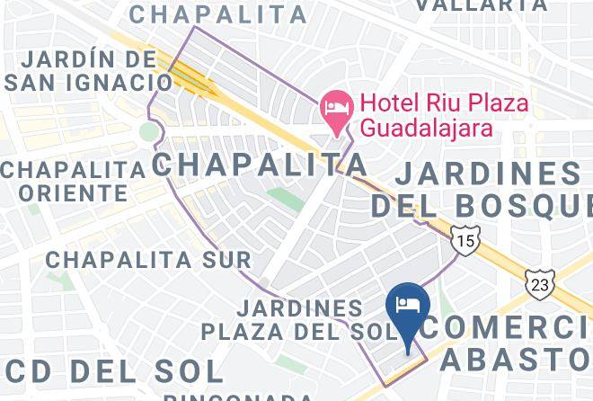 Guadalajara - Hotel Expo Inn Guadalajara Maps