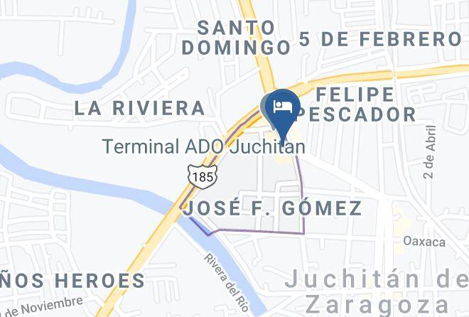 Heroica Ciudad De Juchitan De Zaragoza - Hotel Express Inn Juchitan Maps