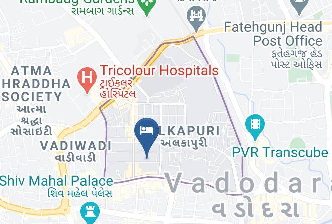 Vadodara - Hotel Express Residency Maps