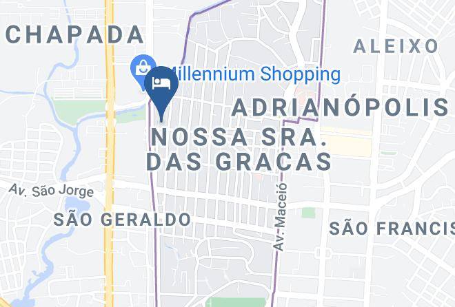 Manaus - Hotel Express Vieiralves Maps