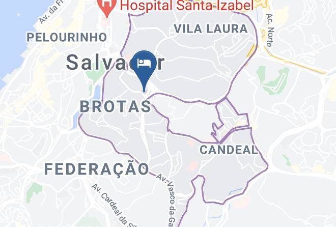 Salvador - Hotel Extasy Brotas Maps