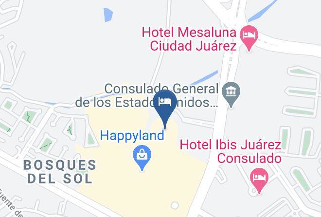 Juarez - Extended Suites Ciudad Juarez Consulado Maps