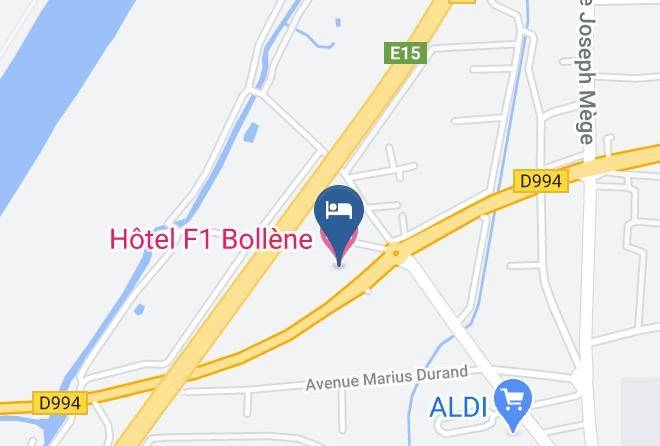 Vaucluse - Hotel F1 Bollene A7 Maps
