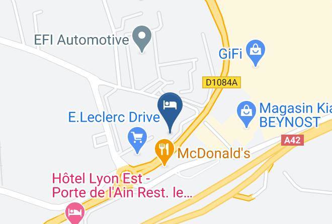 Ain - Hotel F1 Lyon Est Beynost Maps