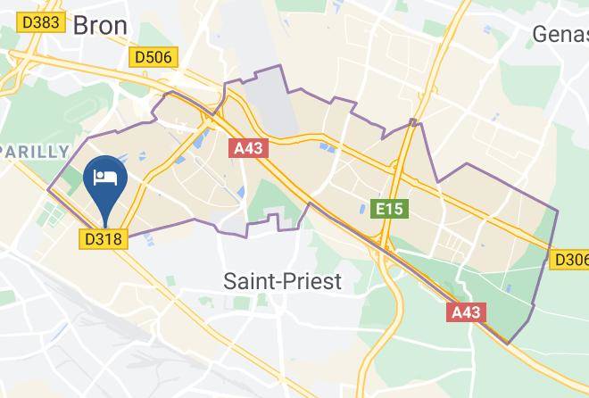 Rhone - Hotel F1 Lyon Saint Priest Maps