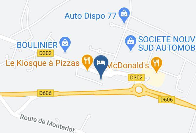 Seine Et Marne - Hotel F1 Moret Fontainebleau Maps