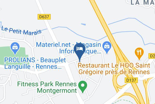 Ille Et Vilaine - Hotel F1 Rennes Nord Montgermont Maps