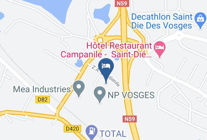 Vosges - Hotel F1 Saint Die Des Vosges Maps