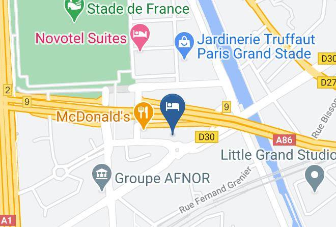 Seine St Denis - HotelF1 Paris Saint Denis Stade Maps