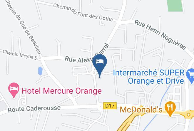 Vaucluse - HotelF1 Orange Centre Echangeur A7 A9 Maps