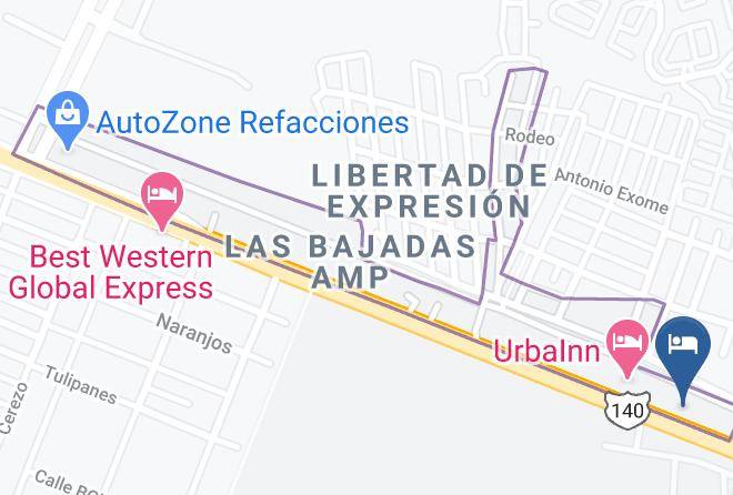 Veracruz Las Bajadas - Hotel Faddey Maps