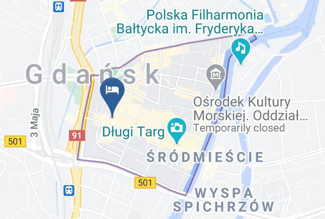 Gdansk - Hotel Fama Residence Maps