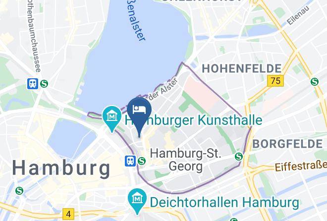 Stadt Hamburg - Hotel Fame Am Hauptbahnhof Maps