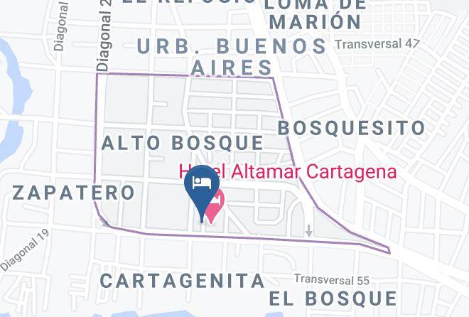 Cartagena De Indias - Hotel Familiar Dora Smith Maps