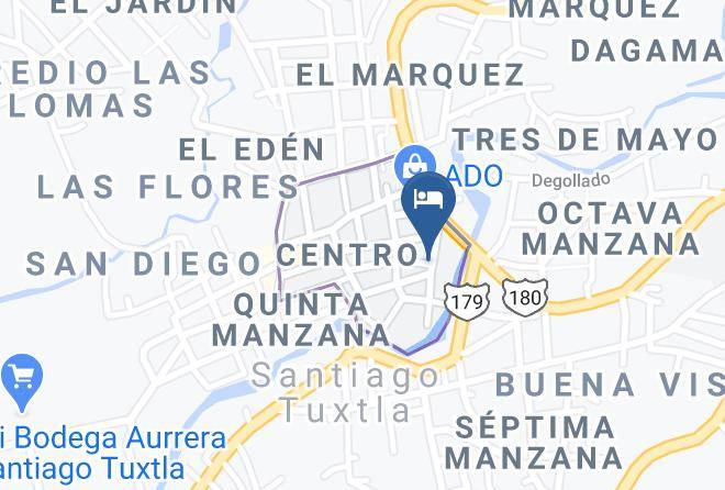 Santiago Tuxtla - Hotel Familiar Posada Nayola Maps