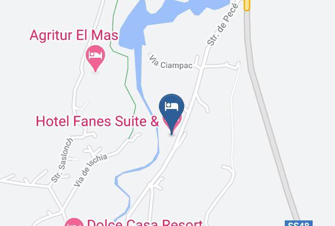 Trento - Hotel Fanes Suite & Spa Maps