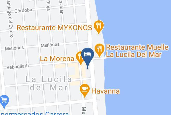Mar Del Tuyu - Hotel Fano Maps