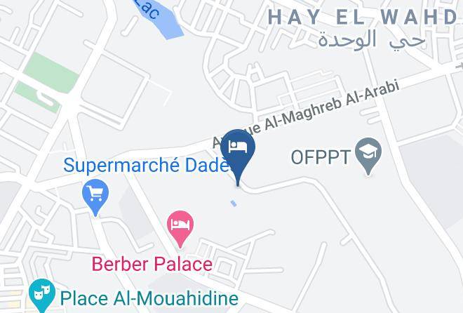 Ouarzazate - Hotel Farah Aljanoub Maps