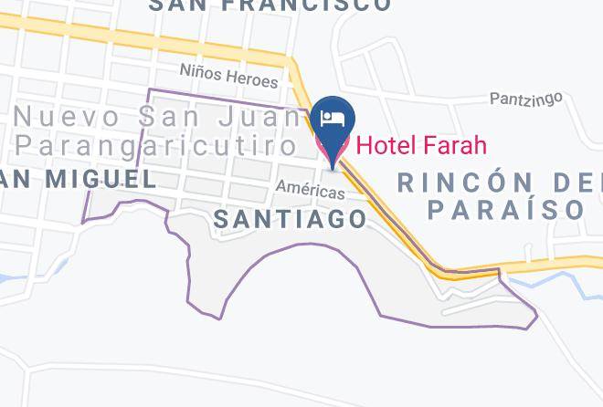 Nuevo Parangaricutiro - Hotel Farah Maps