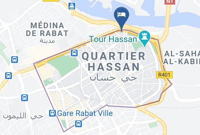 Rabat - Hotel Farah Rabat Maps