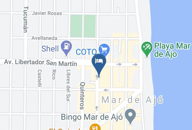 Mar Del Tuyu - Hotel Farina Maps