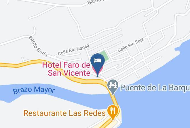 Hotel Faro De San Vicente Map