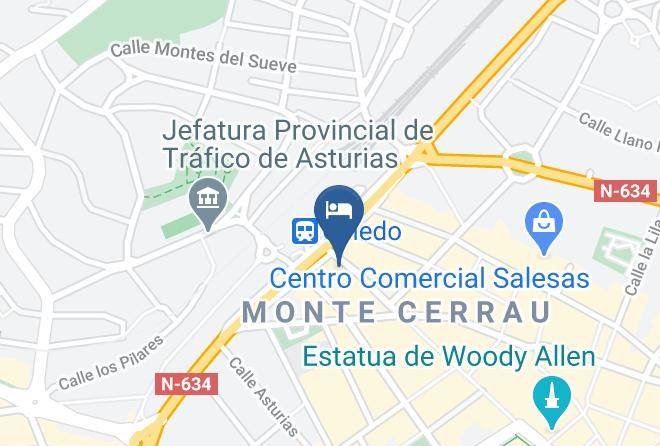 Hotel Favila Oviedo Map