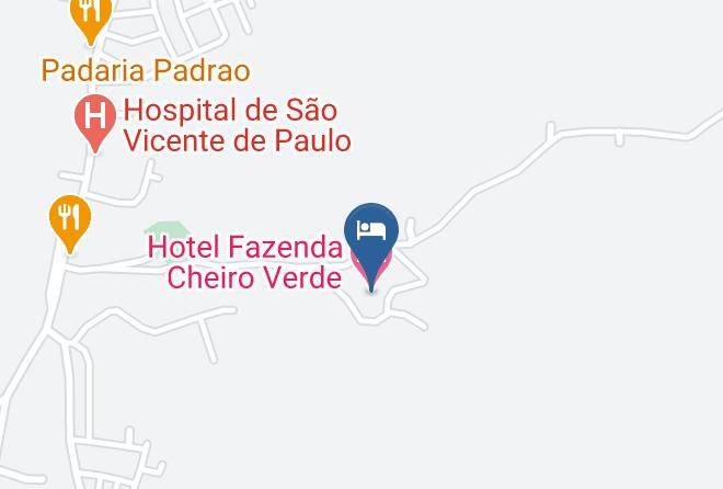 Merces - Hotel Fazenda Cheiro Verde Maps