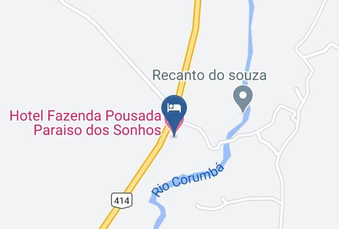 Corumba De Goias - Hotel Fazenda Pousada Paraiso Dos Sonhos Maps