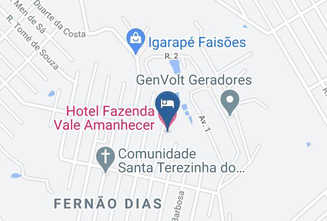 Igarape - Hotel Fazenda Vale Amanhecer Maps