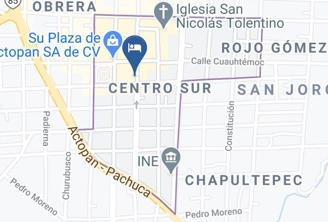 Actopan - Hotel Fe Isamar Maps