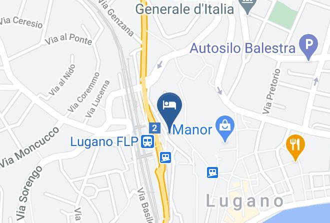 Lugano - Hotel Federale Maps