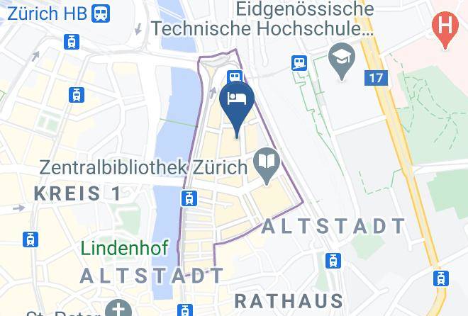 Zurich Niederdorf - Hotel Felix Zurich Maps