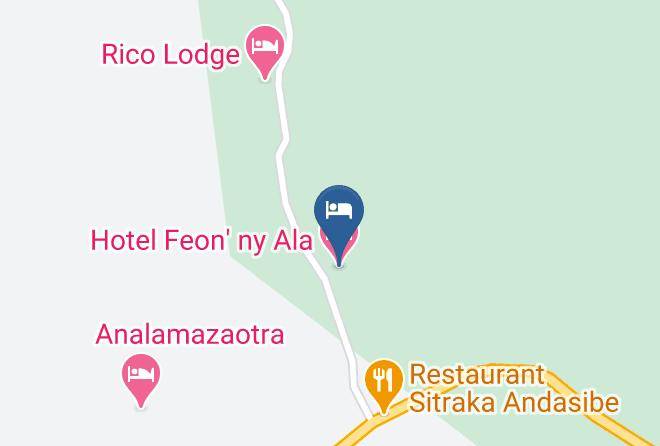 Moramanga - Hotel Feon' Ny Ala Maps