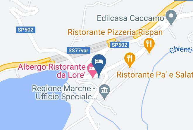 Macerata - Hotel Ferranti Serrapetrona Maps