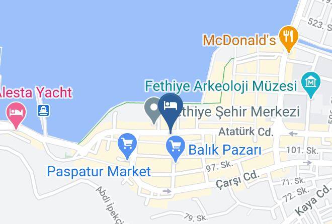 Fethiye - Hotel Feryil Centrum Maps
