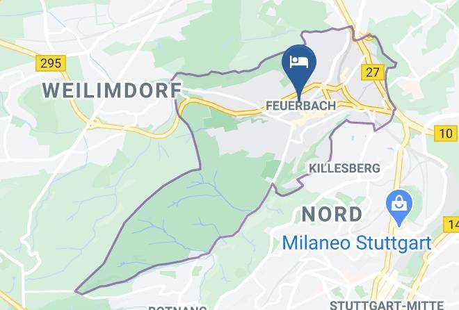 Stuttgart - Hotel Feuerbacher Hof Maps