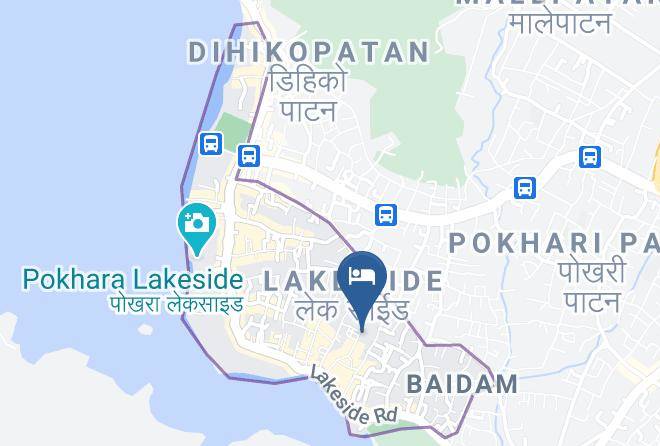 Pokhara - Hotel Fewa Holiday Inn Maps