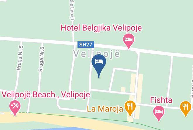 Shkoder - Hotel Fezal Velipoje Maps