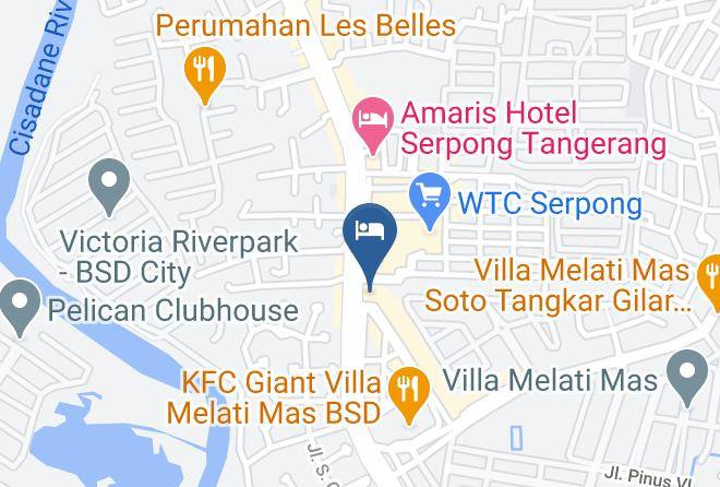 Kota Tangerang Selatan - Hotel Fiducia Serpong Maps