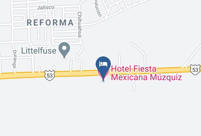 Muzquiz - Hotel Fiesta Mexicana Muzquiz Maps