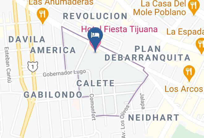 Tijuana - Hotel Fiesta Tijuana Maps