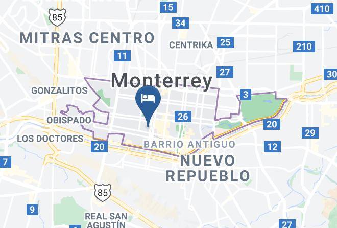 Monterrey - Hotel Fiesta Versalles Maps